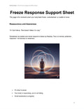 Freeze Response Support Sheet